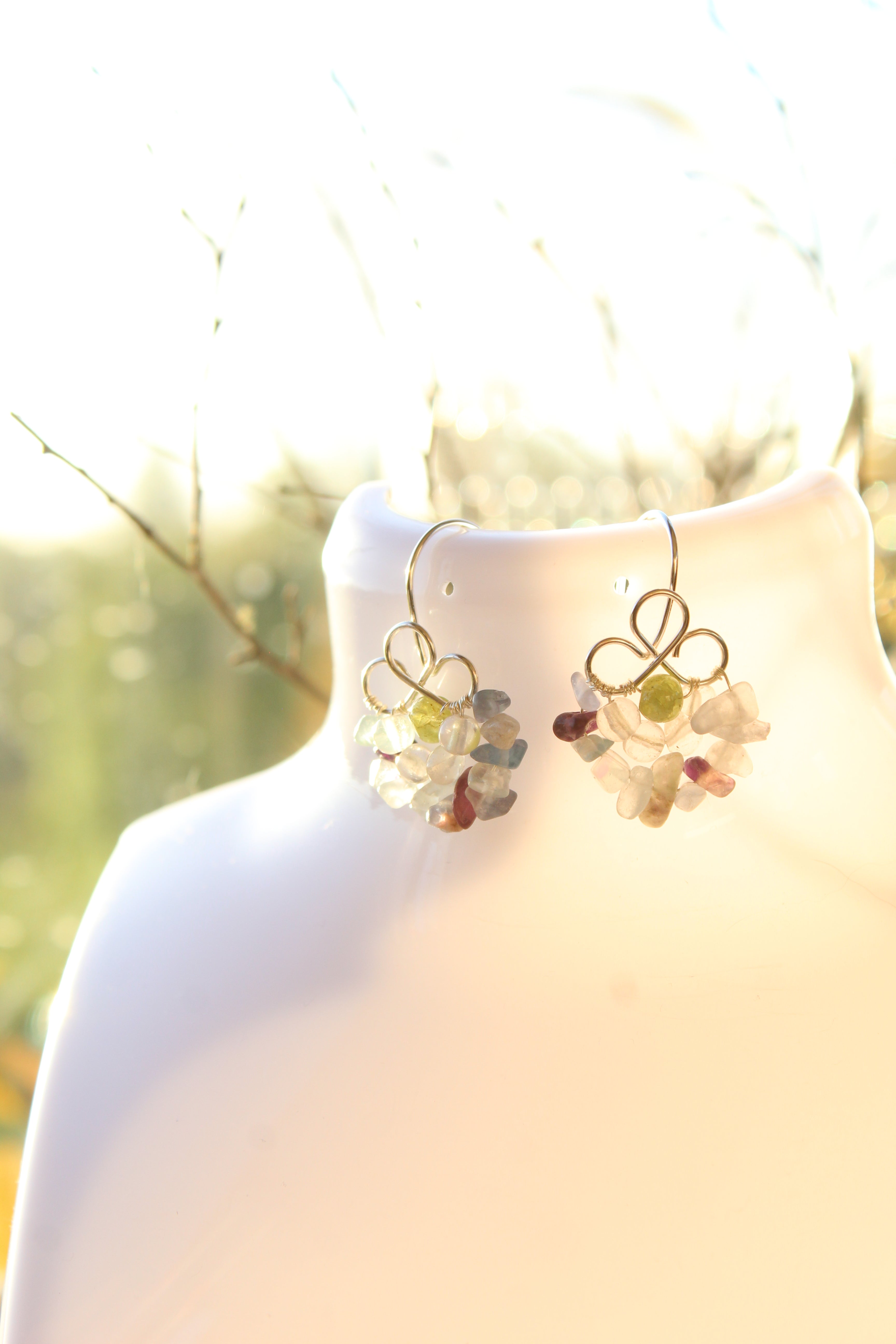 Aurora Peridoto Cuarzo Cristal y Fluorita