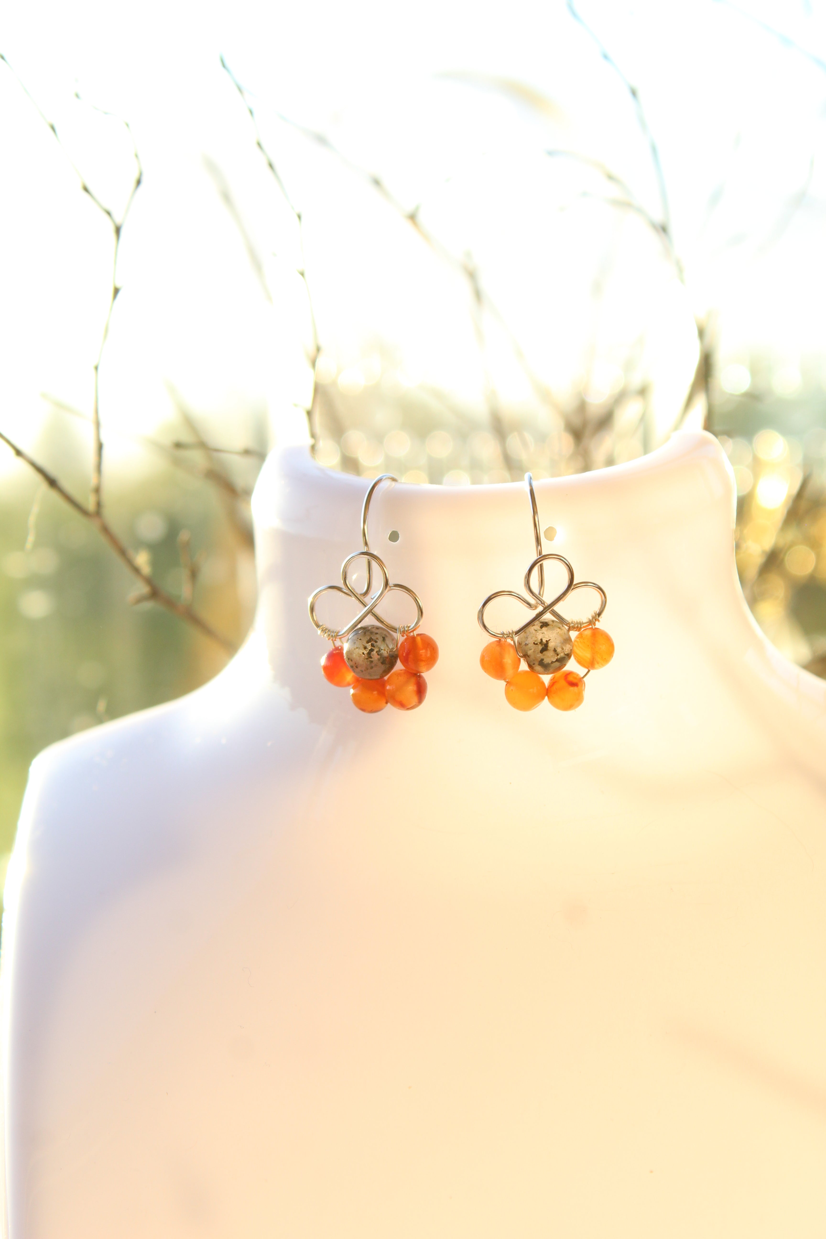 Aurora Piedra Sol Negra y Cornalina